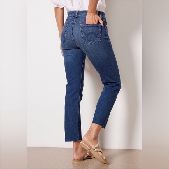 Edwin Bree Shape Crop Straight Leg Jeans in Ritual - Picture 5 of 13